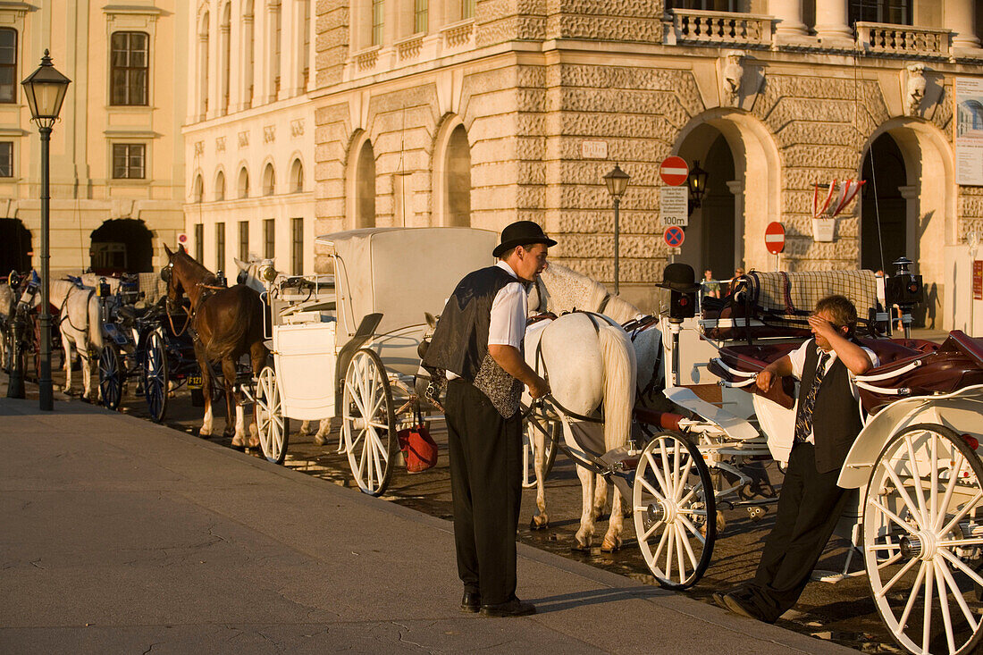 Fiaker at Neue Hofburg, Vienna, Austria