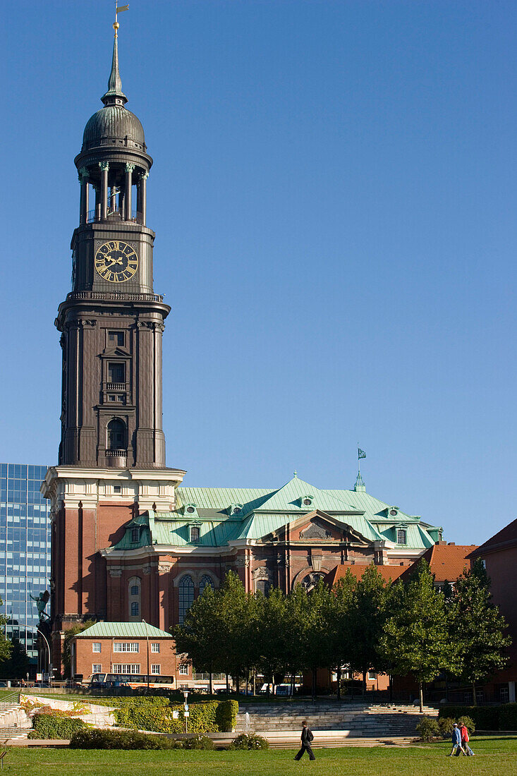 Side view of St. Michaelis, Side view of St. Michaelis, Hamburg, Germany