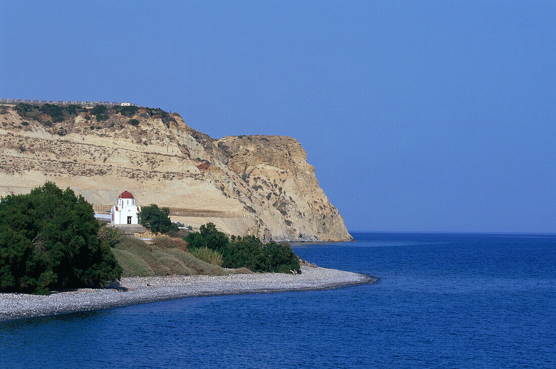 Church near Mirtos, South Coast, Crete, Greece