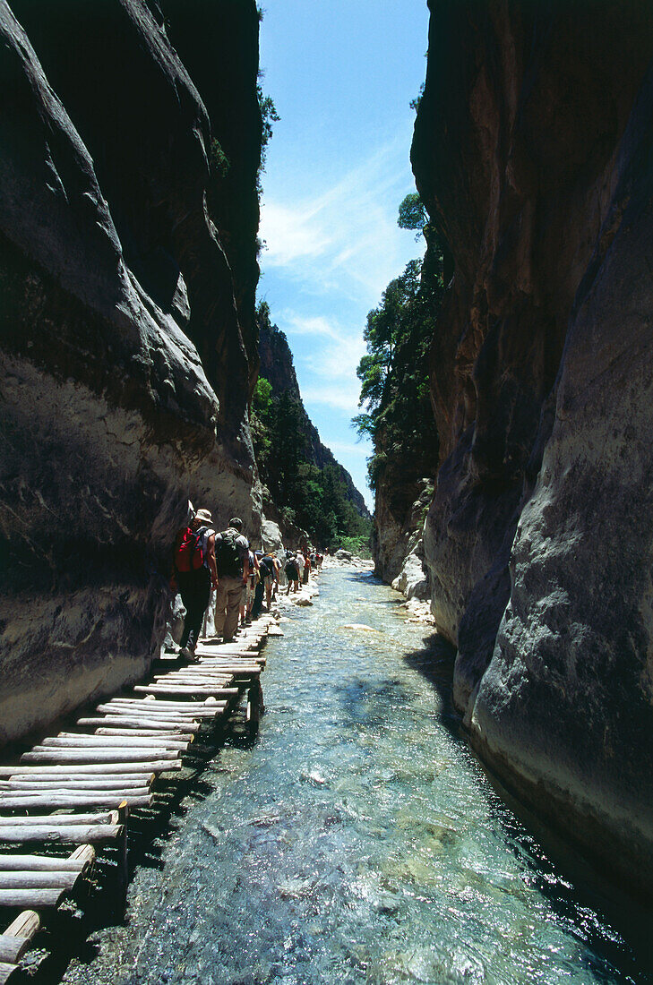 Eiserne Pforte, Wandern, Samaria-Schlucht, Kreta, Griechenland