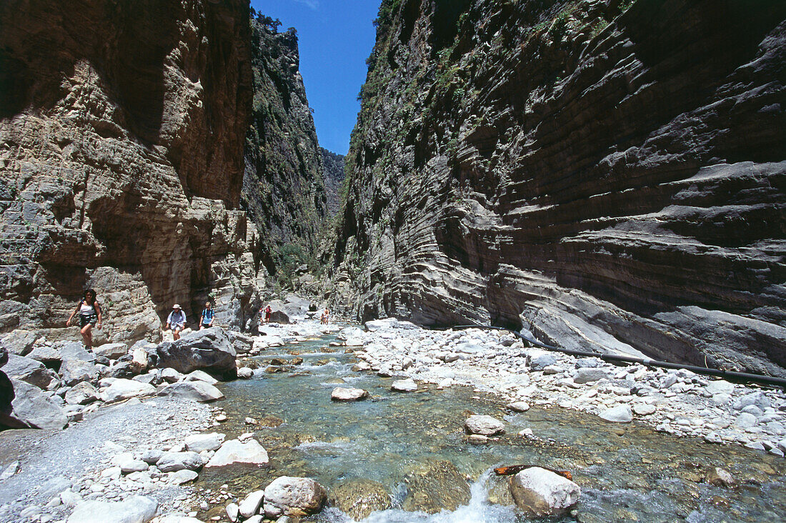 Wandern, Samaria-Schlucht, Kreta, Griechenland