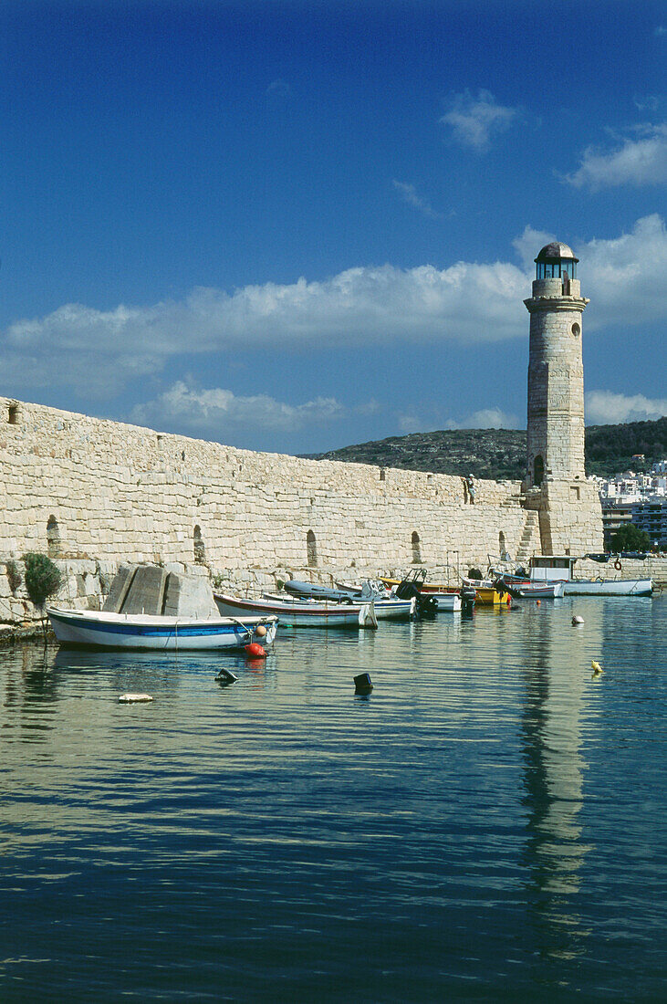 Leuchtturm, Venezianischer Hafen, Réthimnon, Kreta, Griechenland
