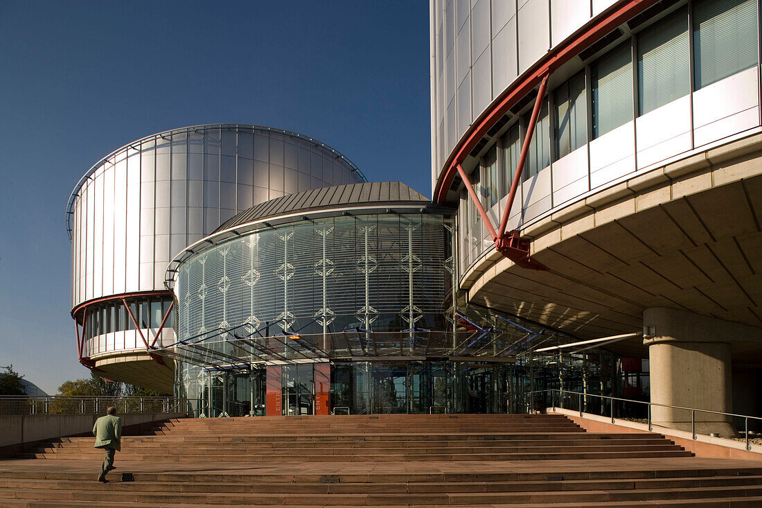 Palais des Droits de l'Homme, European Court for Human Rights, Strasbourg, Alsace, France