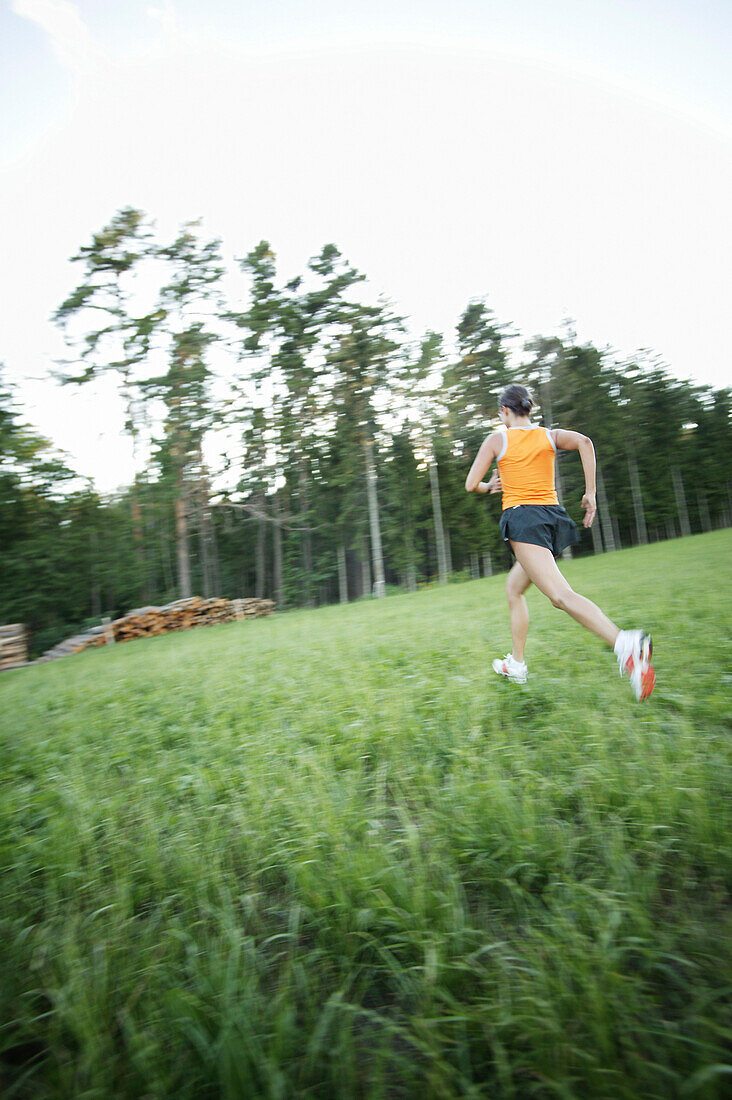 Woman jogging in nature