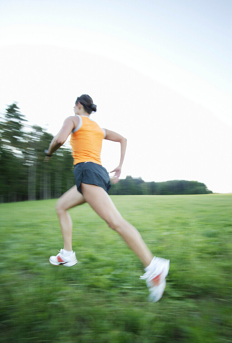 Woman jogging in nature