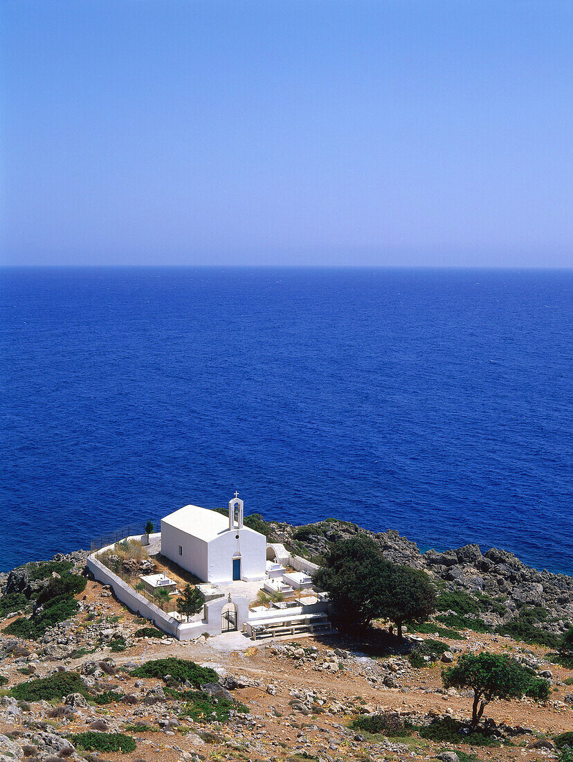 Kirche bei Loutro, Kreta, Griechenland
