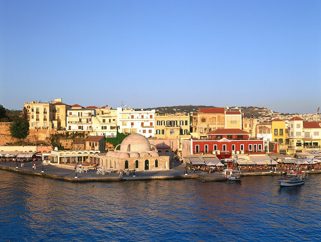 Mosque of the Janitschars, Venetian Harbour, Chania, Crete, Greece