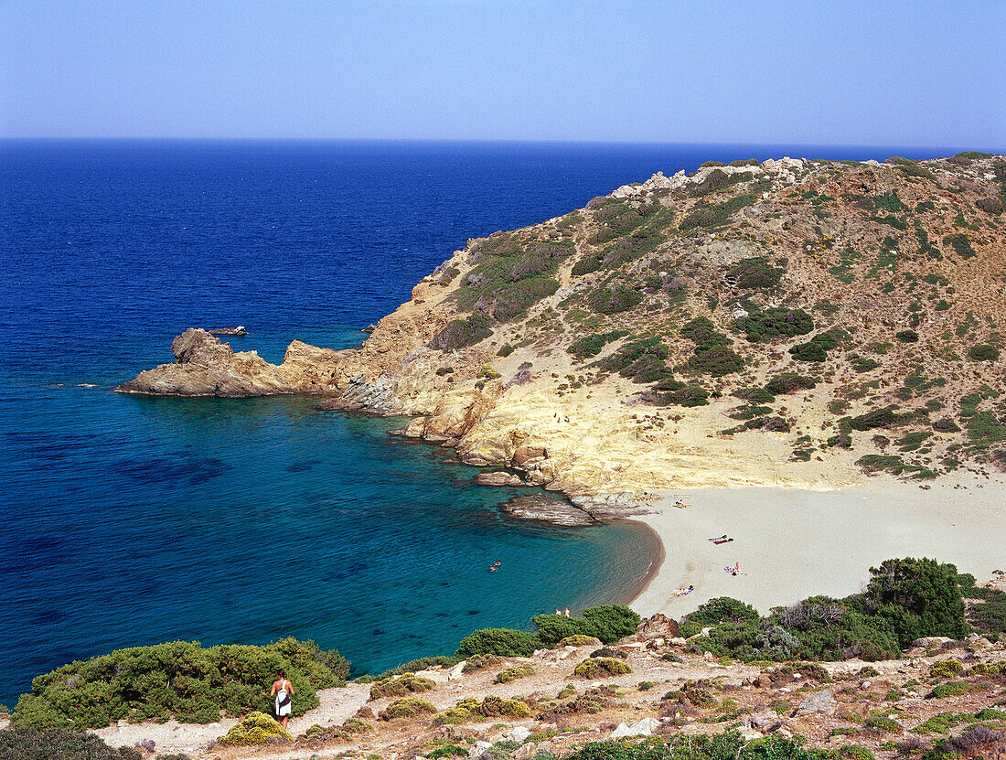 Strand bei Vai Finikodasos, Kreta, Griechenland