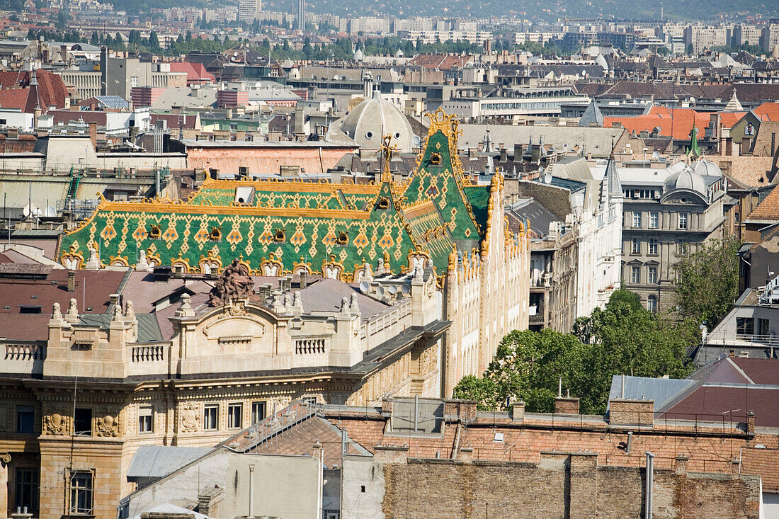 View from St. Stephen's Basilica, View over Pest from St. Stephen's Basilica, Pest, Budapest, Hungary