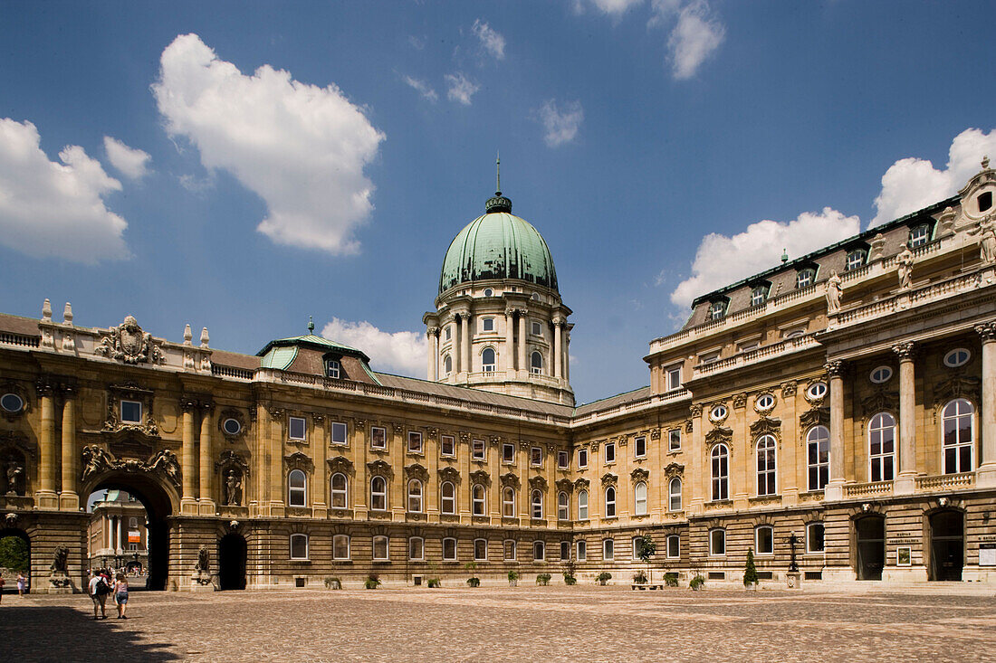 Courtyard of the Royal Palace, Courtyard of the Royal Palace on Castle Hill, Buda, Budapest, Hungary