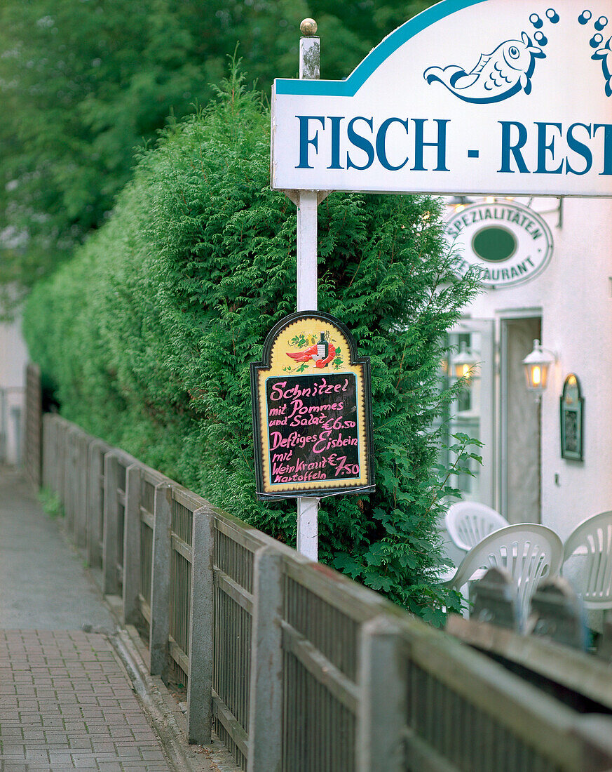 Fischrestaurant in Timmendorf, Schleswig Holstein, Deutschland
