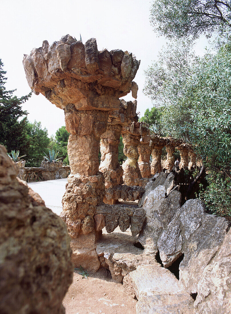 Park Guell, Antoni Gaudi, Barcelona, Spain