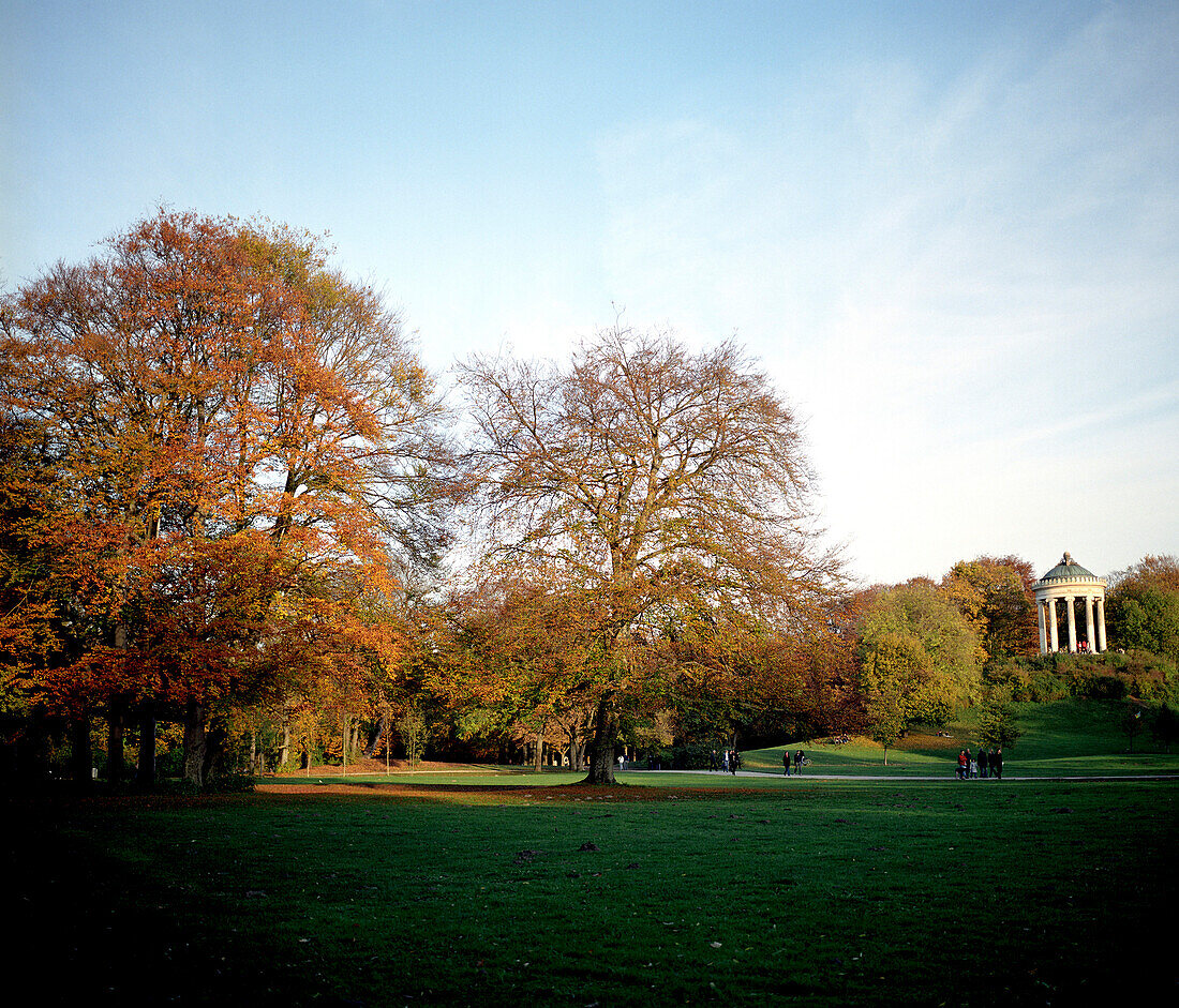 English Garden in Autumn, Munich, Germany