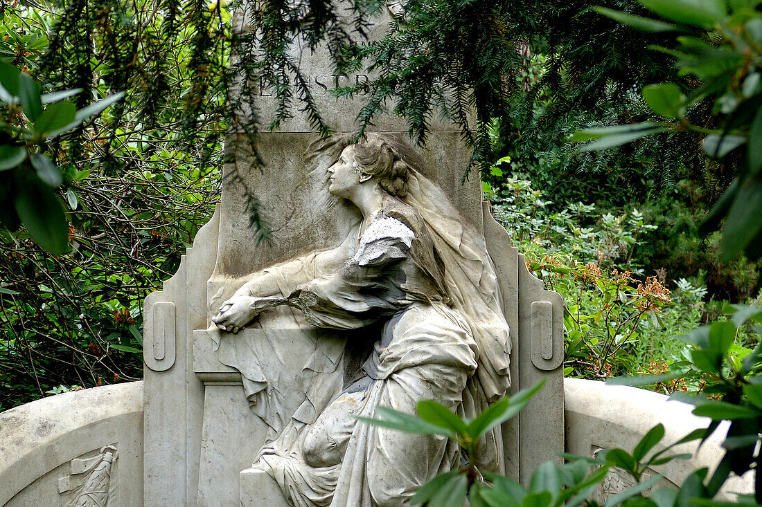 Grab auf dem Südfriedhof, Leipzig, Sachsen, Deutschland, Europa