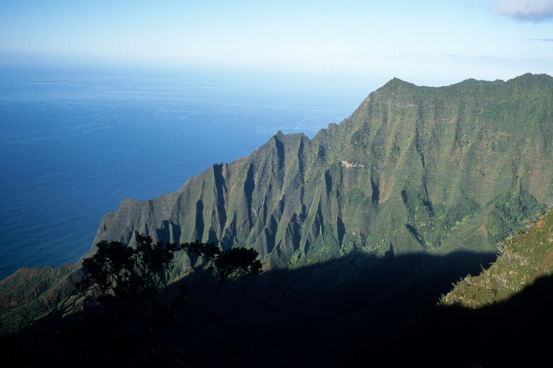 Na Pali Coastline, View from Kalalau Lookout, Kokee State Park, Kauai, Hawaii, USA