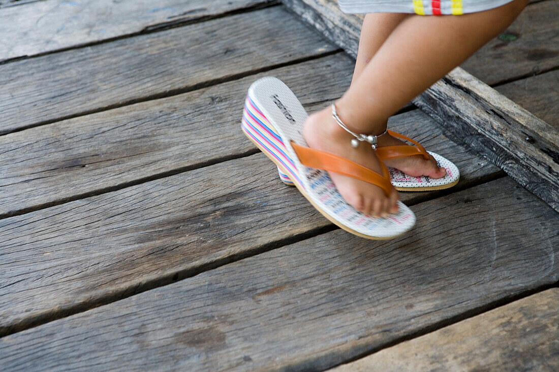 Little Feat in Big Shoes, Ko Paynee Muslim Village, Phang-Nga Bay, Thailand