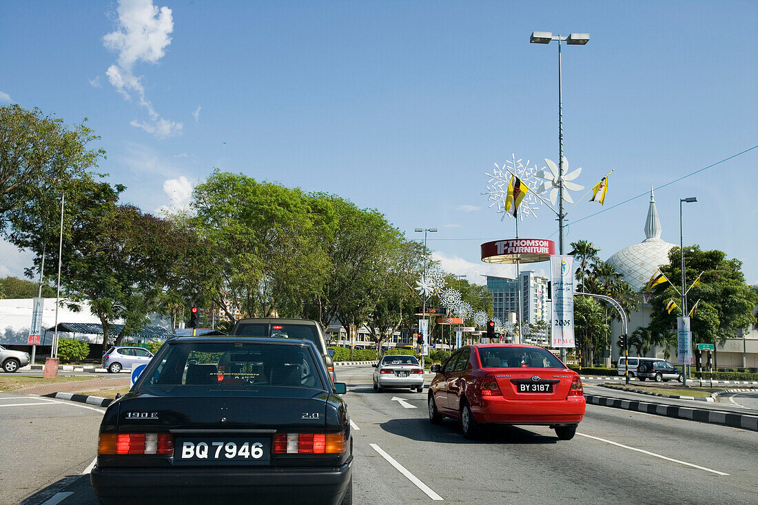 Downtown Traffic, Bandar Seri Begawan, Brunei Darussalam, Asien