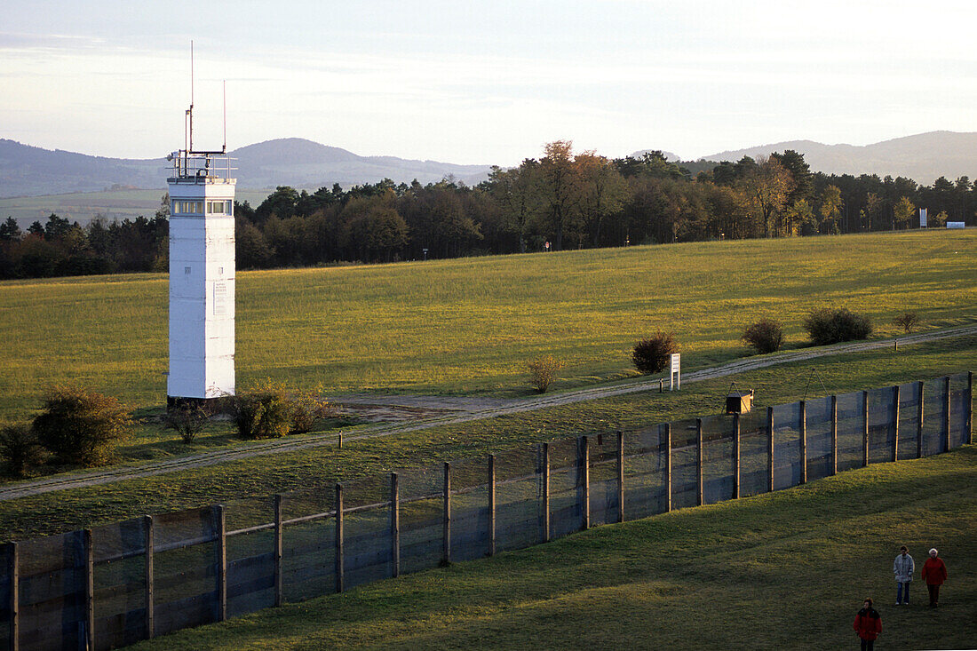 Border Fence & Observation Tower, Point Alpha Border Memorial, Rhoen, Hesse & Thuringia, Germany