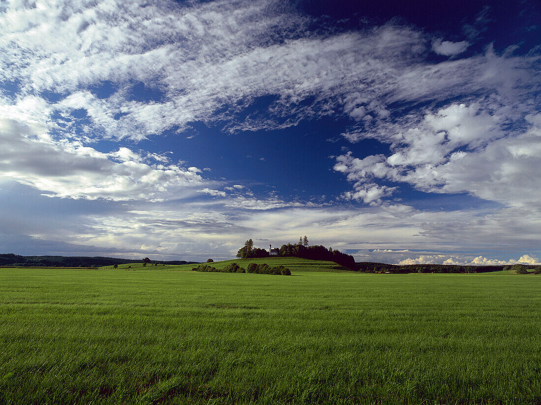 Little chapel, Ascholding, Isarwinkel, Upper Bavaria, Germany