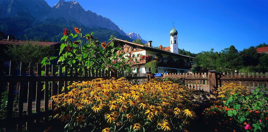 Zugspitzdorf Grainau, Lkr. Garmisch, Oberbayern, Deutschland