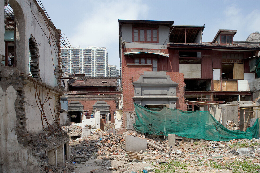 demolition in old town, Lao Xi Men, Shanghai