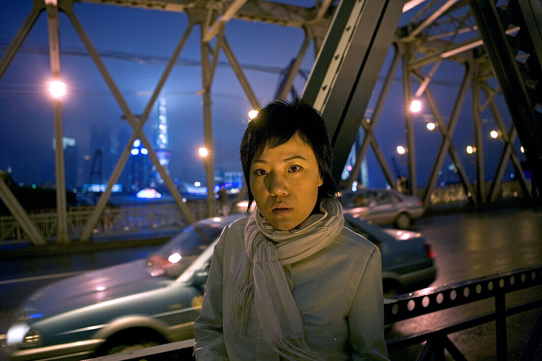 Mian Mian, author of Candy, Waibaidu Bridge, Shanghai