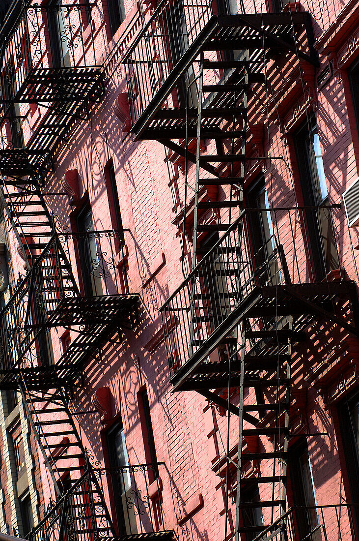House Facade in Greenwich Village, Manhatten, New York, USA