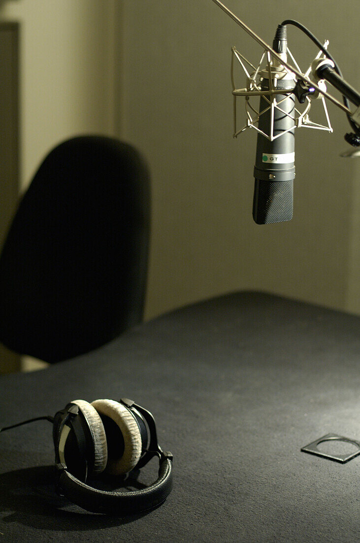 Kopfhörer, Mikrofon, Studio
