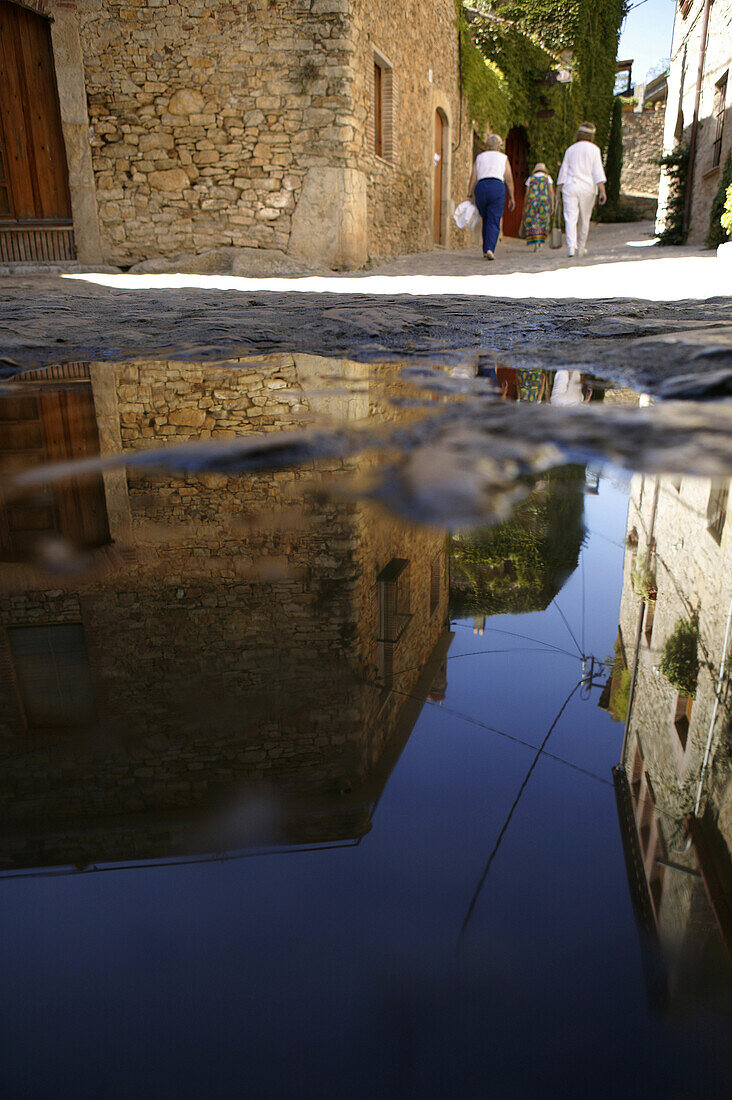 Costa Brava,Middle-Aged Town Peratallada Costa Brava, Catalonia Spain