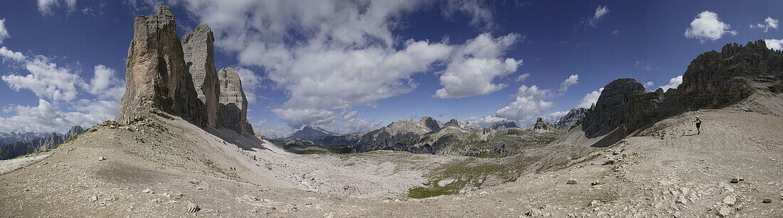 Drei Zinnen, Dolomiten, Sesto Natur Park, Trentino, Italien