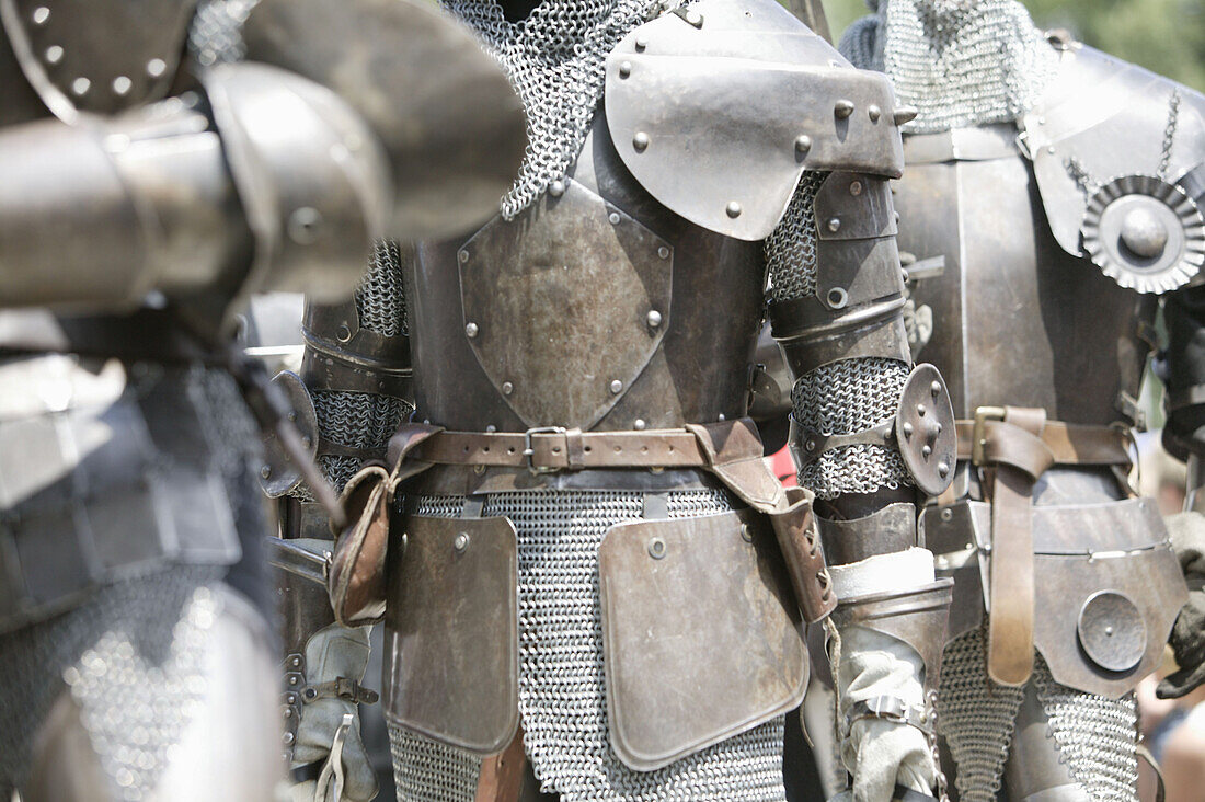 Knights in armor,Kaltenberger knight festival, Kaltenberg, Bavaria, Germany