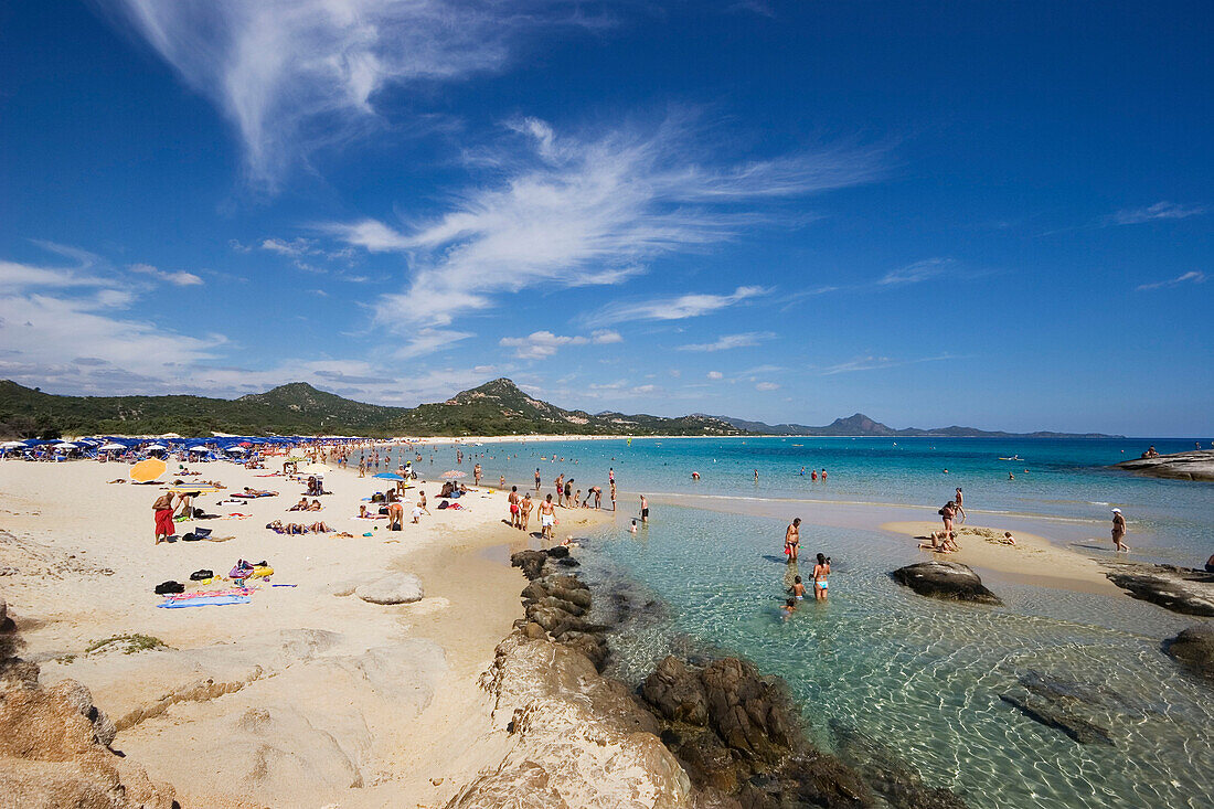 Sandy beach, Costa Rei, Sardinia, Italy