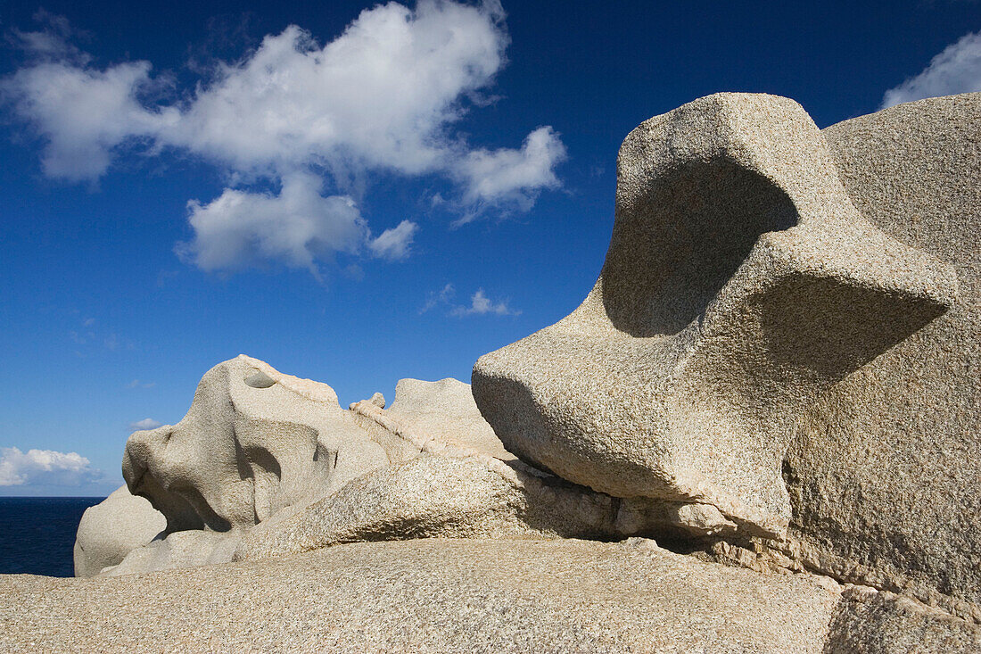 Felsformation am Capo Testa, Capo Testa, Sardinien, Italien