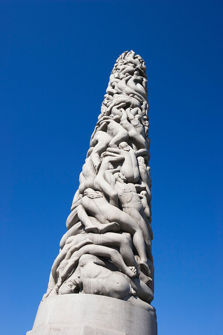 Vigeland Skulptur, Monolith, Vigeland Park, Frogner Park, Oslo, Norwegen