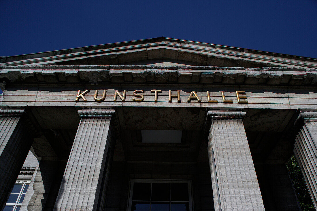 Eingang der Hamburger Kunsthalle, Museum, Glockengiesserwall, Glockengießerwall, Hamburg