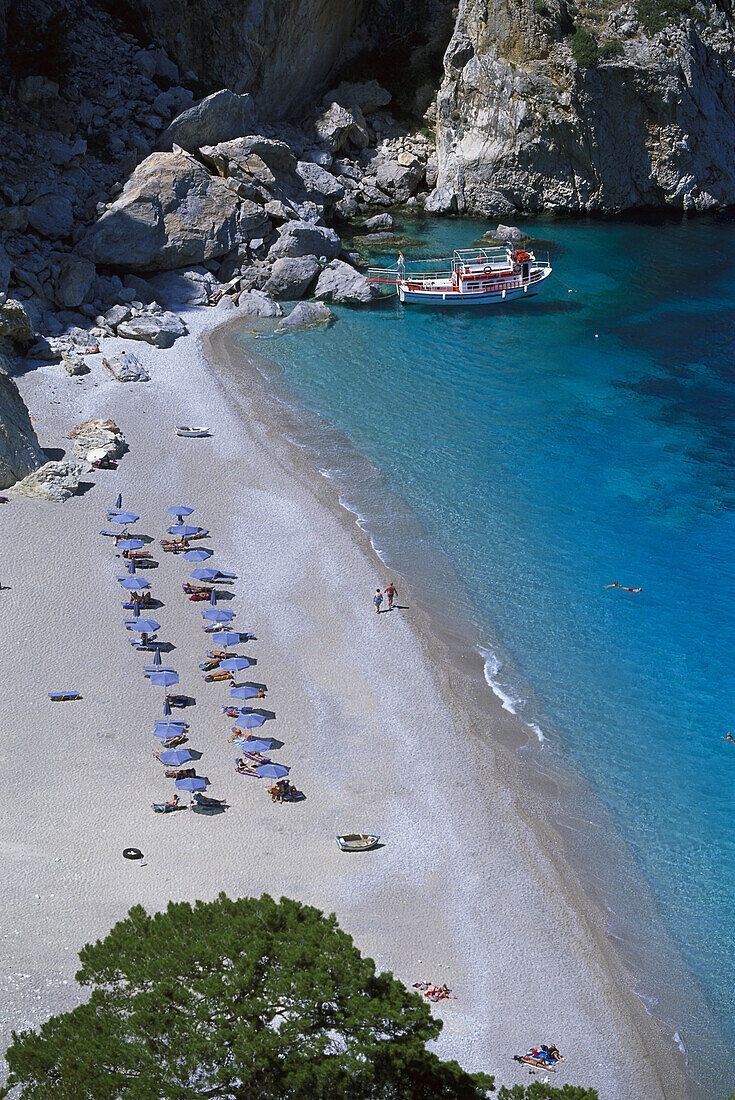 Beach, Kira Panagia, Scarpanto, Dodecanese, Greece