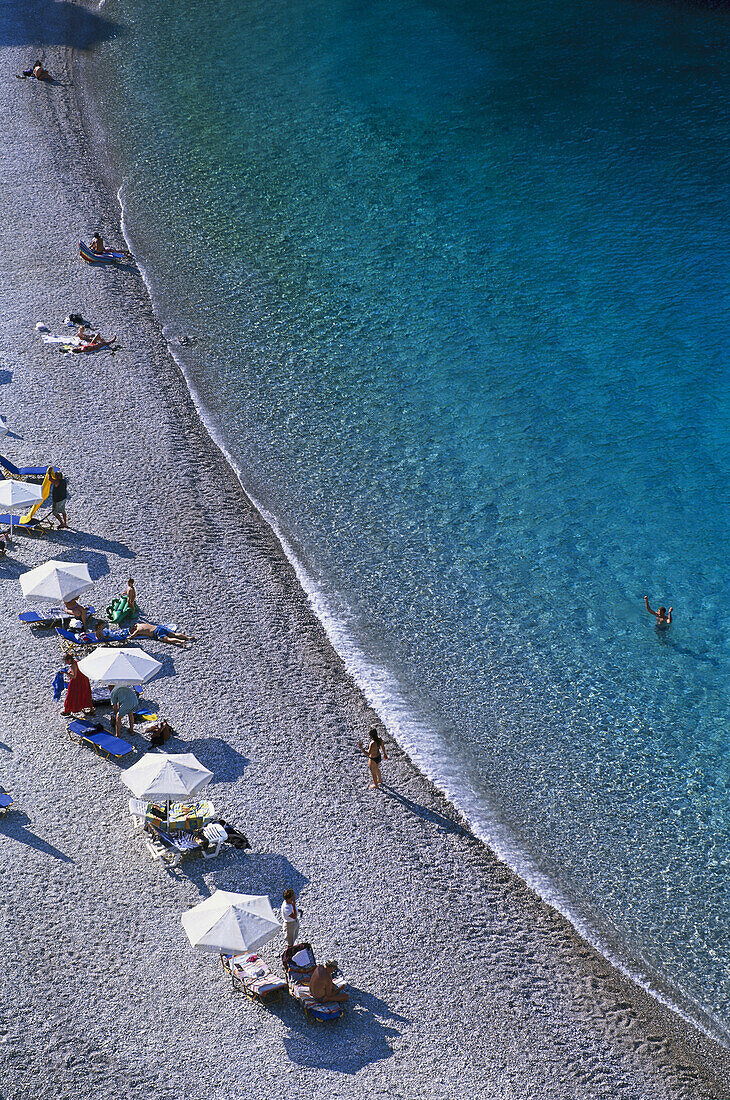 Strand, Bucht von Achata, Karpathos, Dodekanes, Griechenland