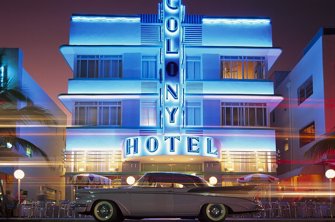 Colony Hotel, Art Deco Viertel, Miami, Florida, USA, Amerika