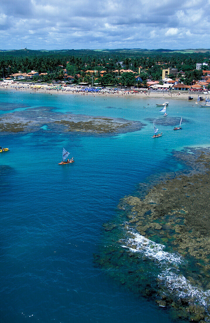 Jangadas, Porto de Galinhas, Pernambuco, Brasilien