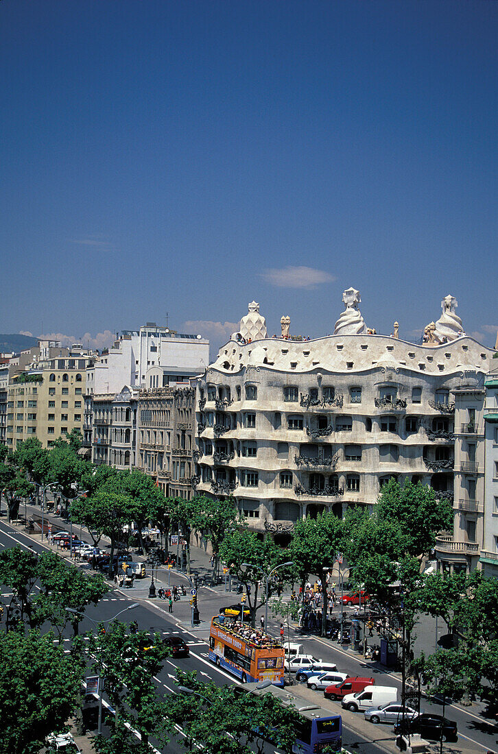 Casa Mila, La Pedrera, Antoni Gaudi, Barcelona, Spanien