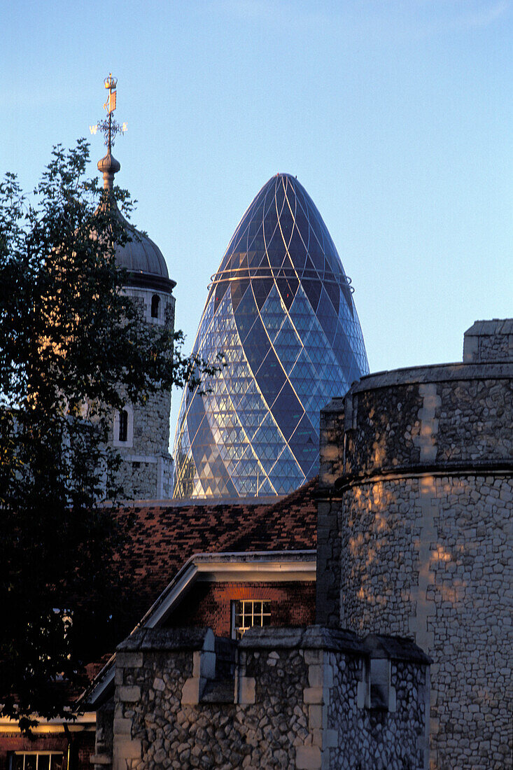 Swiss Re Building, Tower of London, City of London, London, England