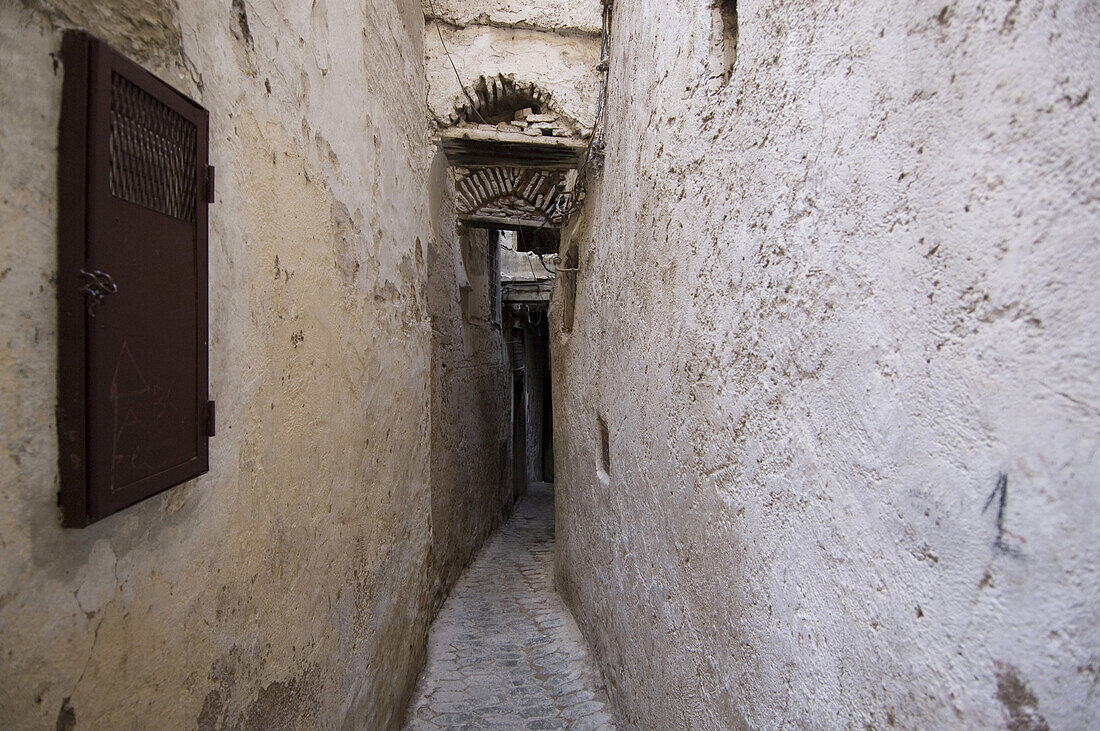 Narrow alley, Fes, Morocco