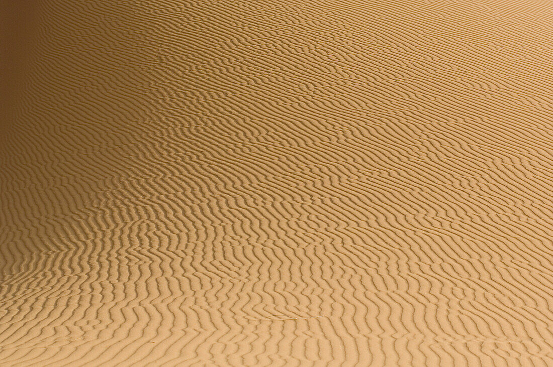 Windgeschaffene Struktur im Sand, Erg Chebbi, Morocco