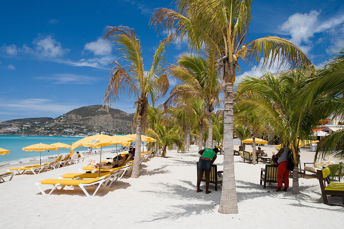 Strand, Great Bay Beachfront, Philipsburg, St. Maarten, Niederländische Antillen