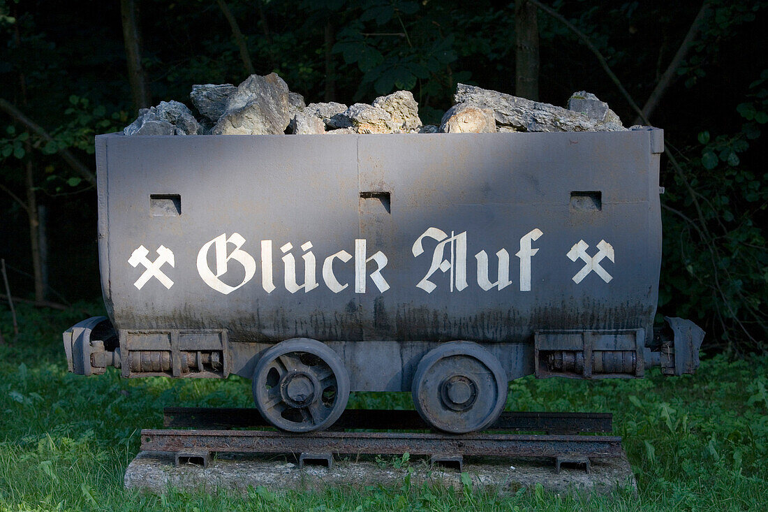 Glück Auf Bergbauwagen,Unterbreizbach, Thüringen, Deutschland