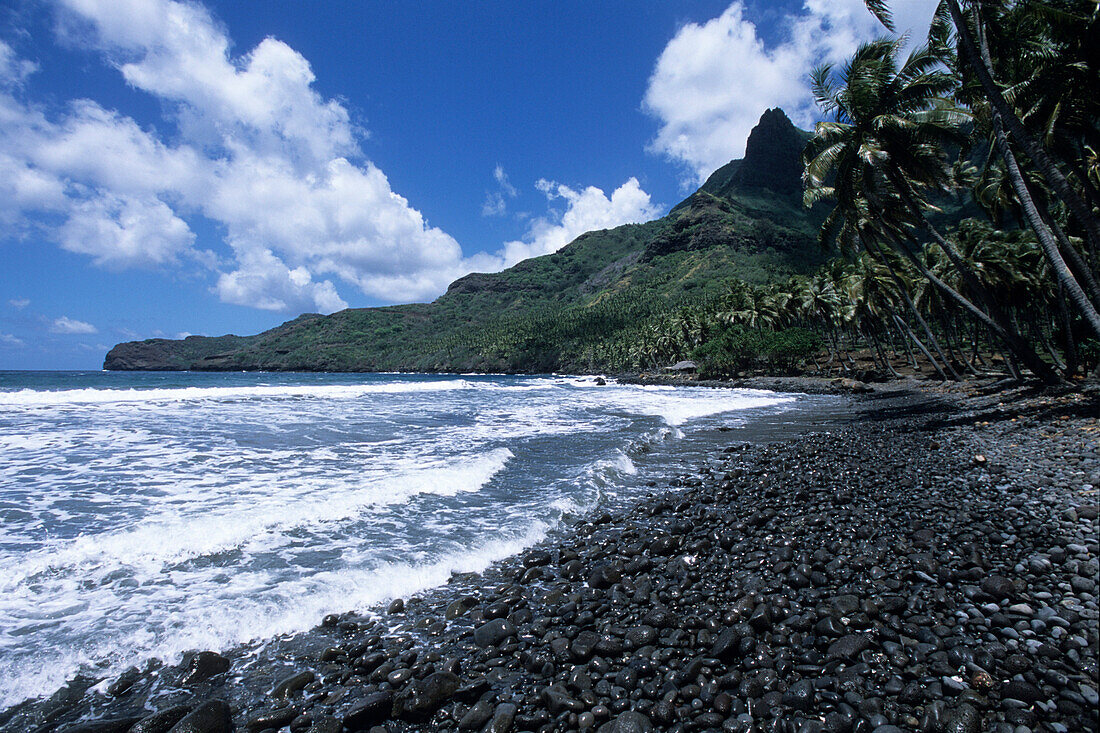Aakapa Strand,Nuku Hiva, Marquesas, Französisch Polynesien