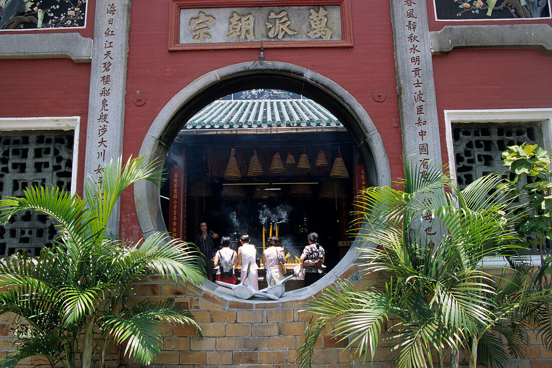 View into A-Ma Temple, Macau