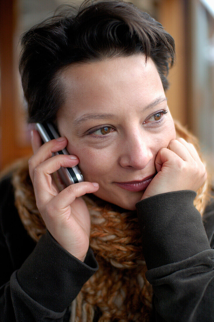 Woman on mobile phone