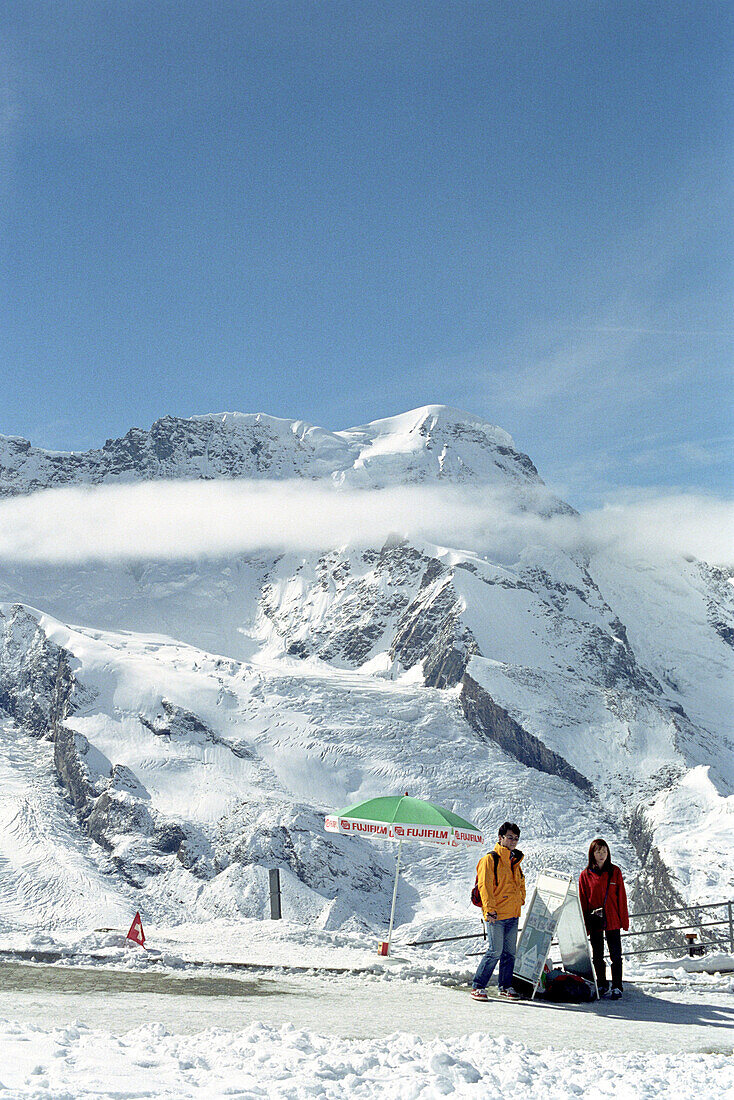 japaner, touristen, zermatt, schweiz