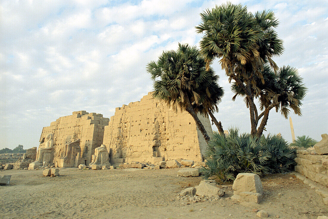 Blick auf die Ruine des Karnak Tempel, Luxor, Ägypten